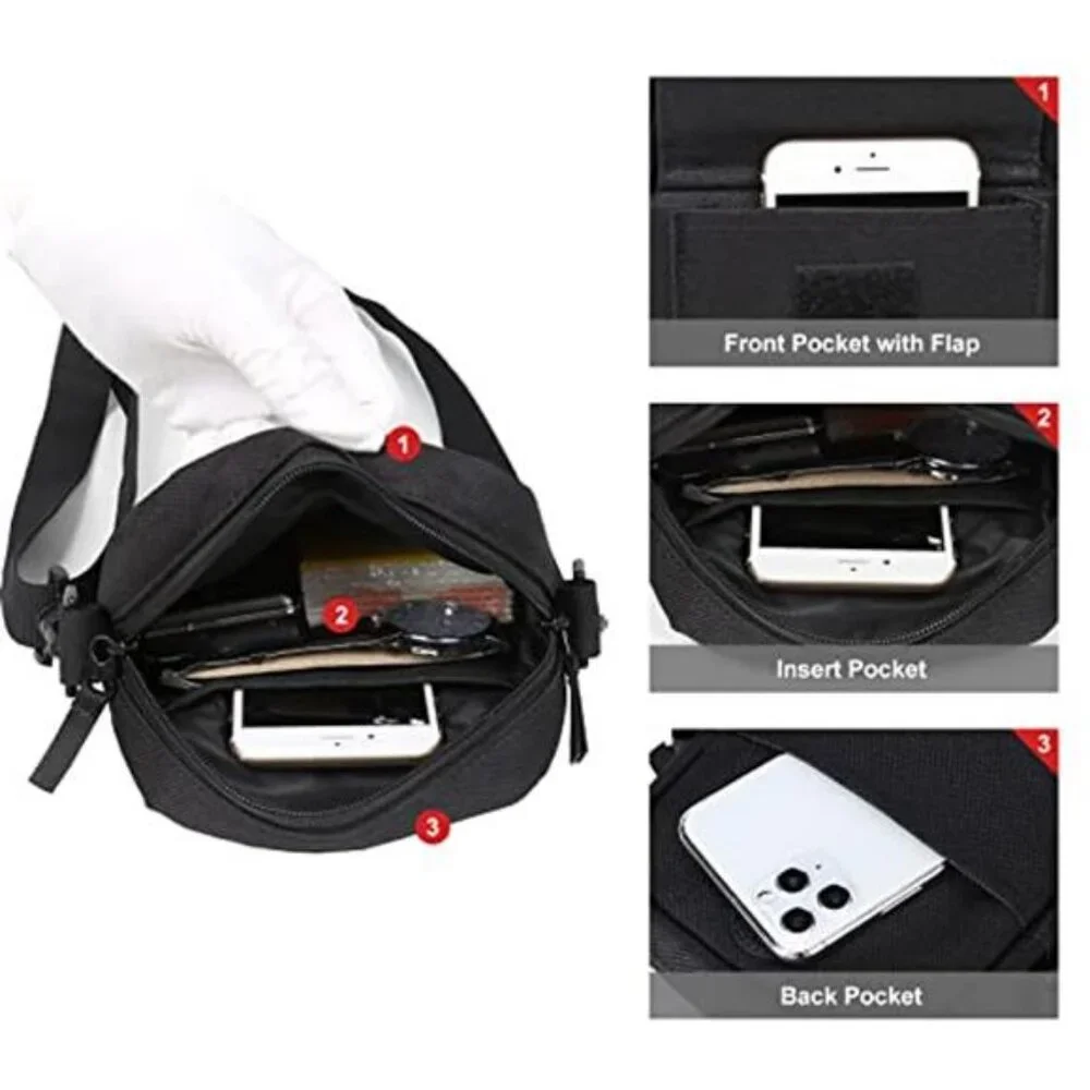 Crossbody Bag for Mens,Travel Passport Wallet Bag for Men for Cell